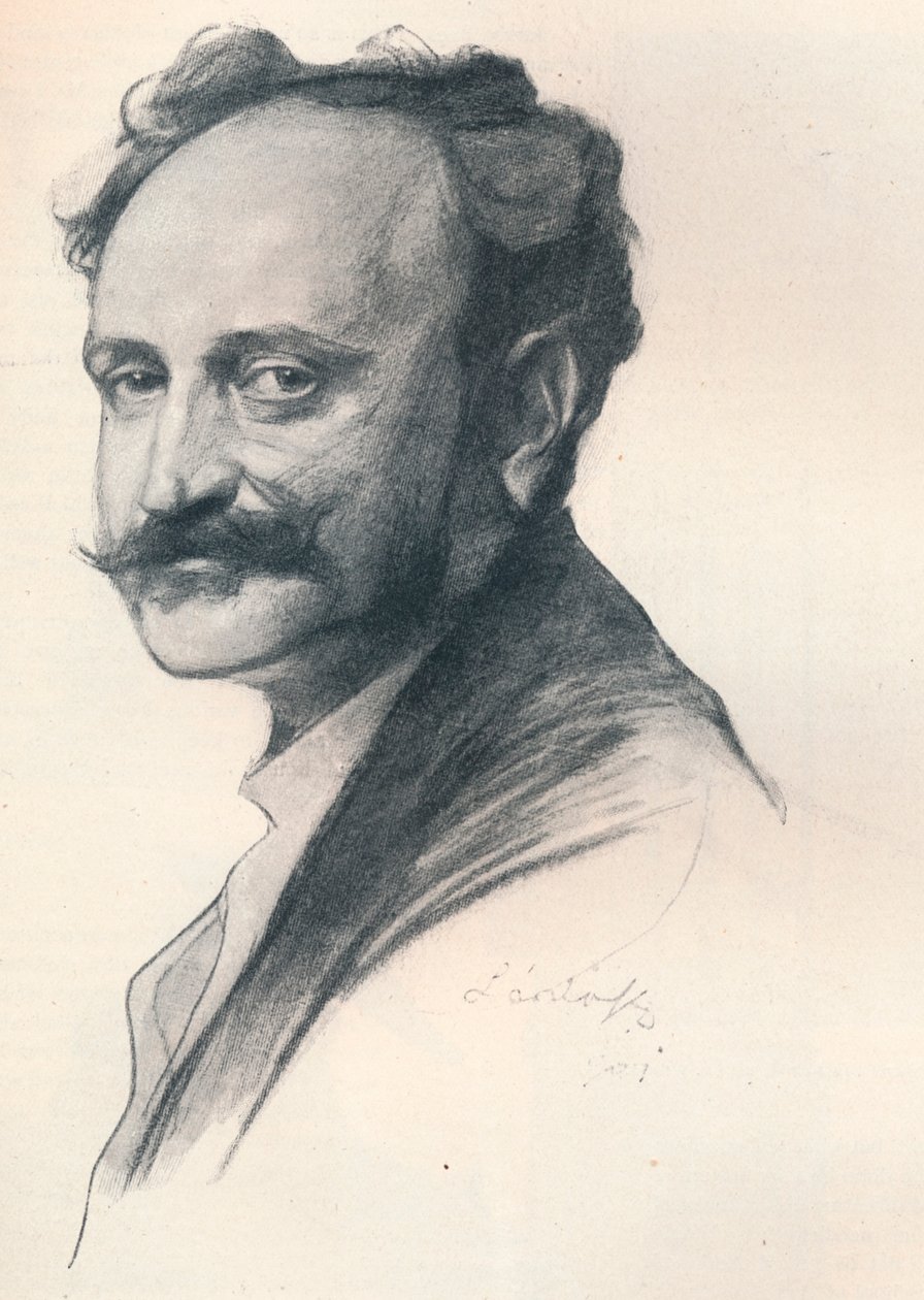 صورة تخطيطية للدكتور Jules De Wlassics ، وزير التربية والتعليم المجري ، c1901 1901-1902. الفنانين: Fulop Laszlo و Philip A de Laszlo. بواسطة فيليب دي لازلو