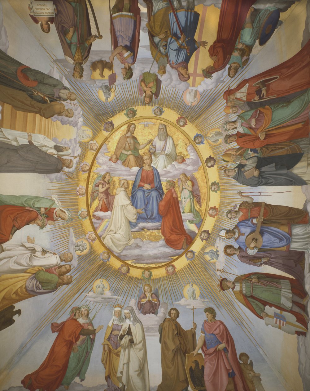 "The Empyreum" ، غرفة دانتي ، كازينو ماسيمو ، روما ، 1818-24 بواسطة فيليب فيت