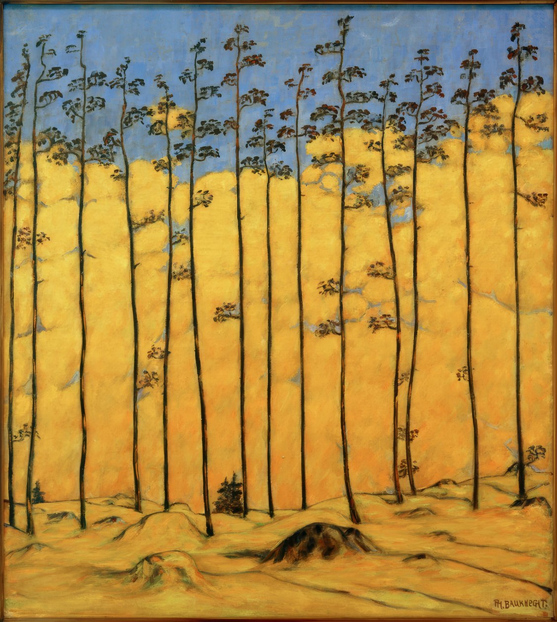 Larches ، (المناظر الطبيعية الجبلية) بواسطة فيليب بوكنشت