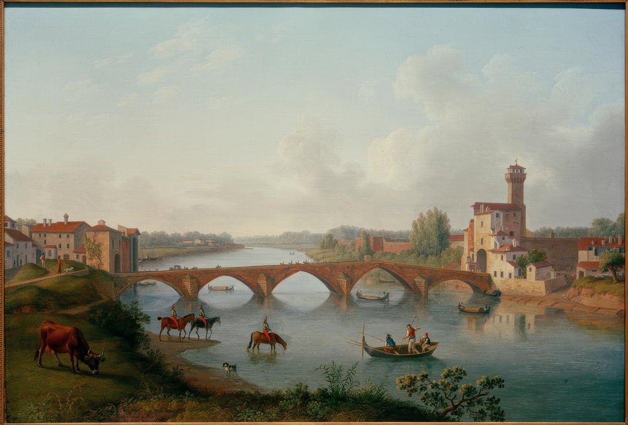بيزا ، بونتي ماري - الرسم هاكر ، 1799 بواسطة فيليب هاكيرت