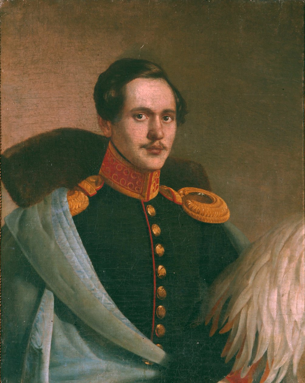 صورة للشاعر ميخائيل ليرمونتوف 1814-1841 ، 1834 بواسطة فيليب أوسيبوفيتش بودكين