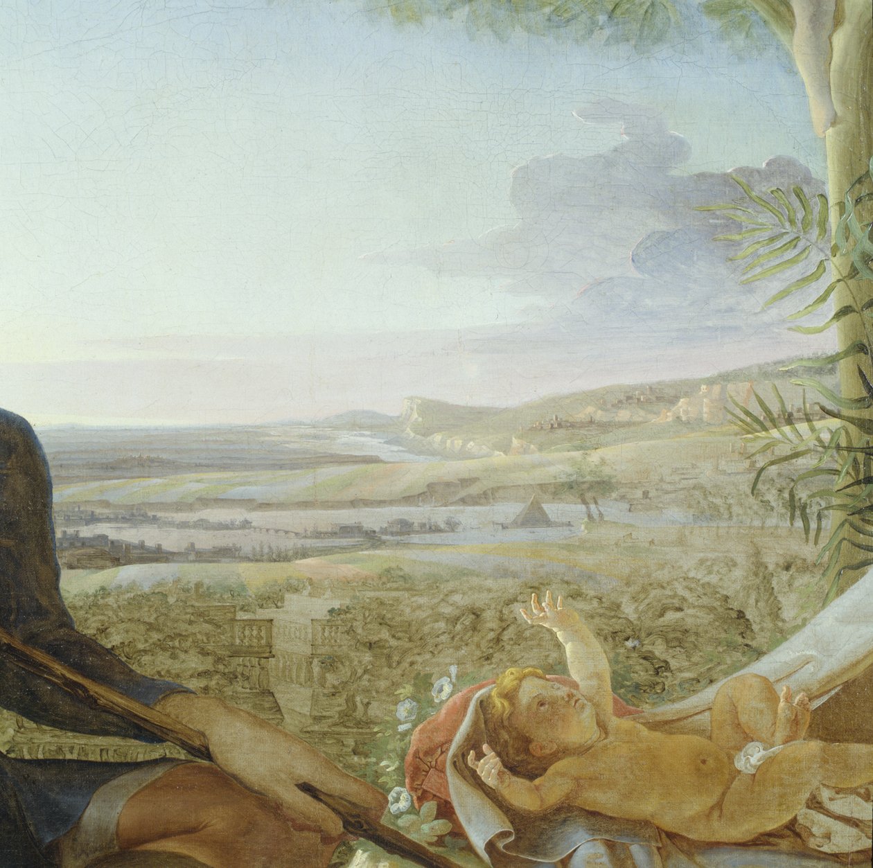 طفل المسيح والمناظر الطبيعية من الراحة على متن الرحلة إلى مصر ، 1805-06 (تفاصيل 141645) بواسطة فيليب أوتو رونج