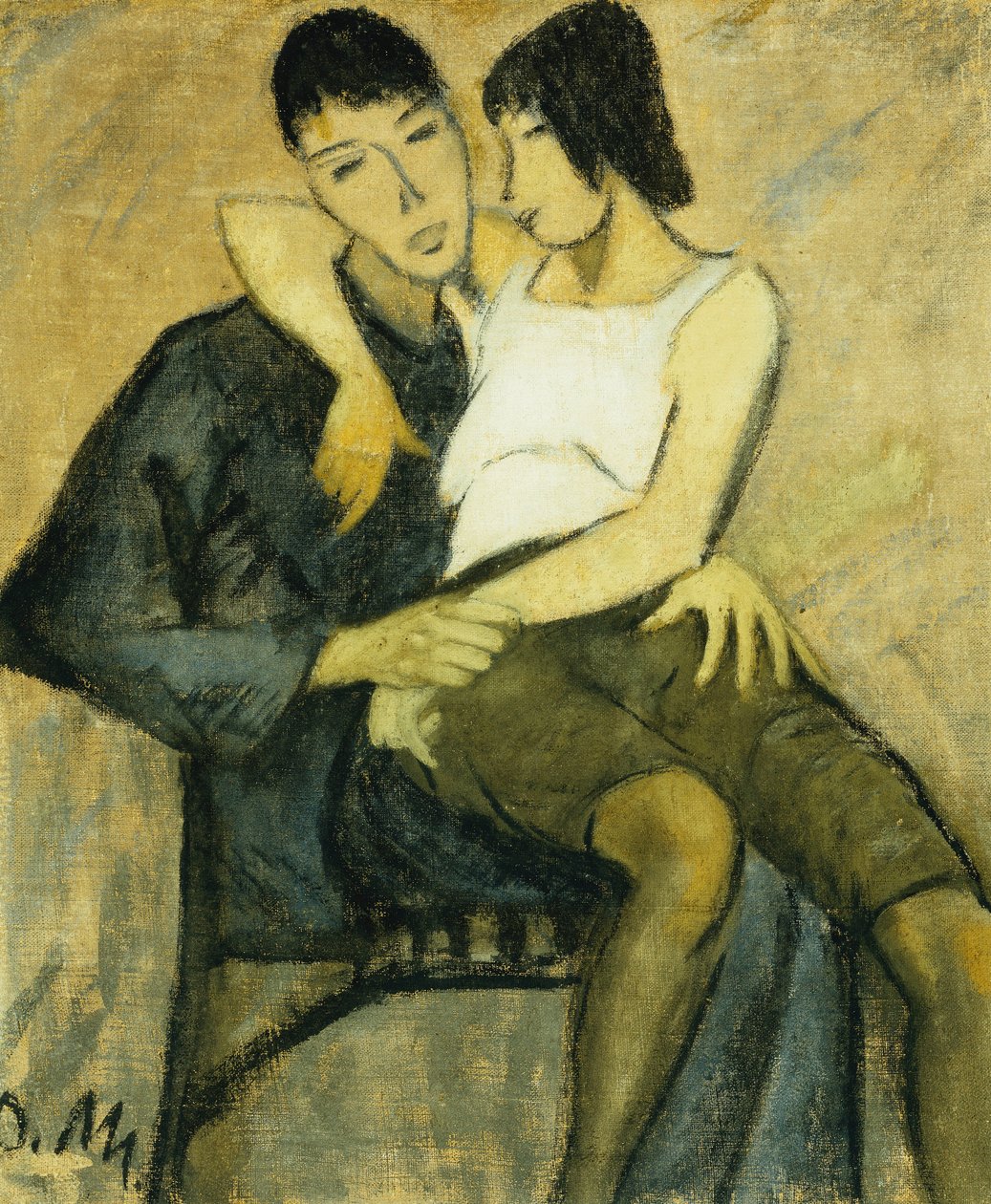 زوجان جالسان زوجان جالسان ، ج .1920 بواسطة فيليب فيت