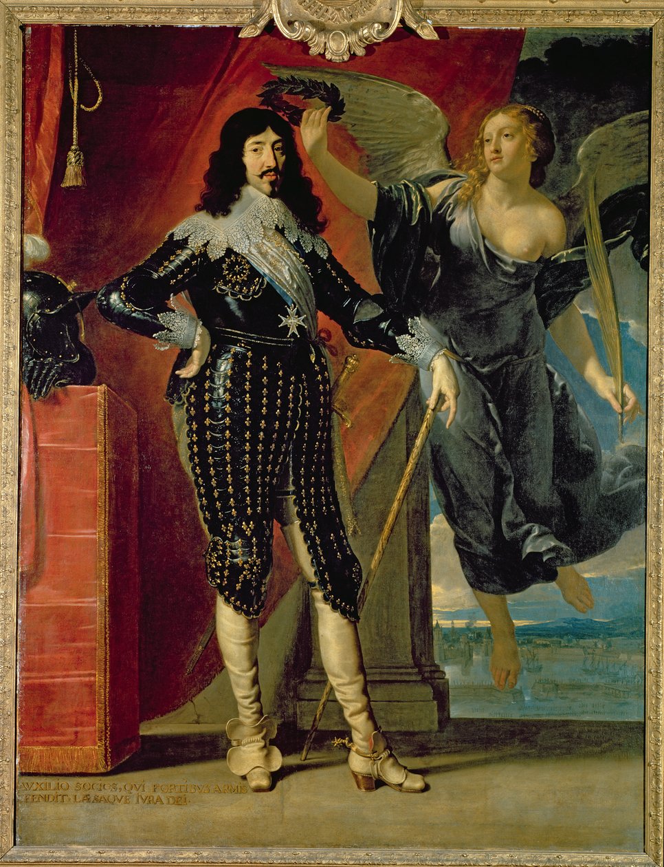 لويس الثالث عشر (1601-43) توج بالنصر ، 1635 بواسطة فيليب دي شامبين
