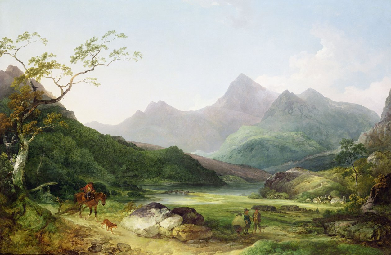 مشهد ل Snowdon من Capel Curig ، 1787 بواسطة فيليب جاك دو لوبيرج