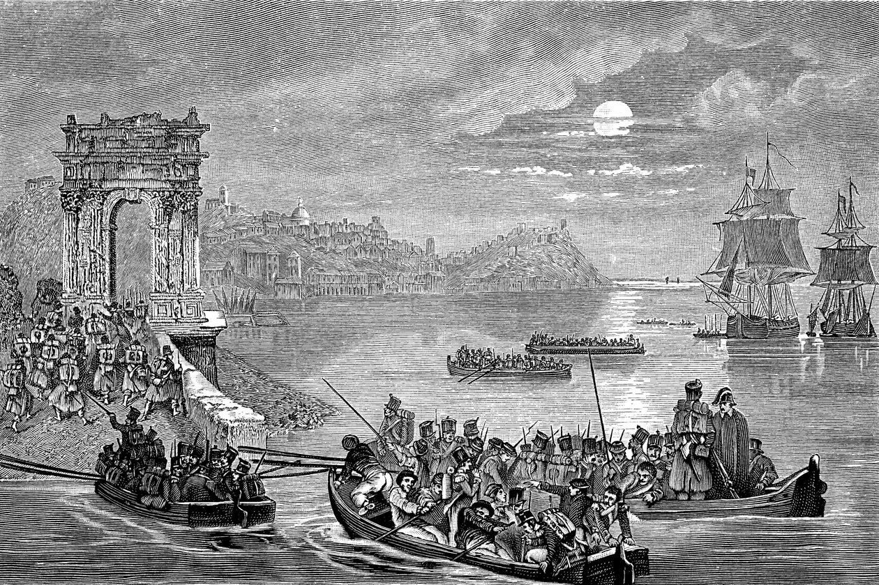 احتلال الفرنسيين لإيطاليا أنكونا ، 23 فبراير 1832. بواسطة فيليب أوغست جانرون