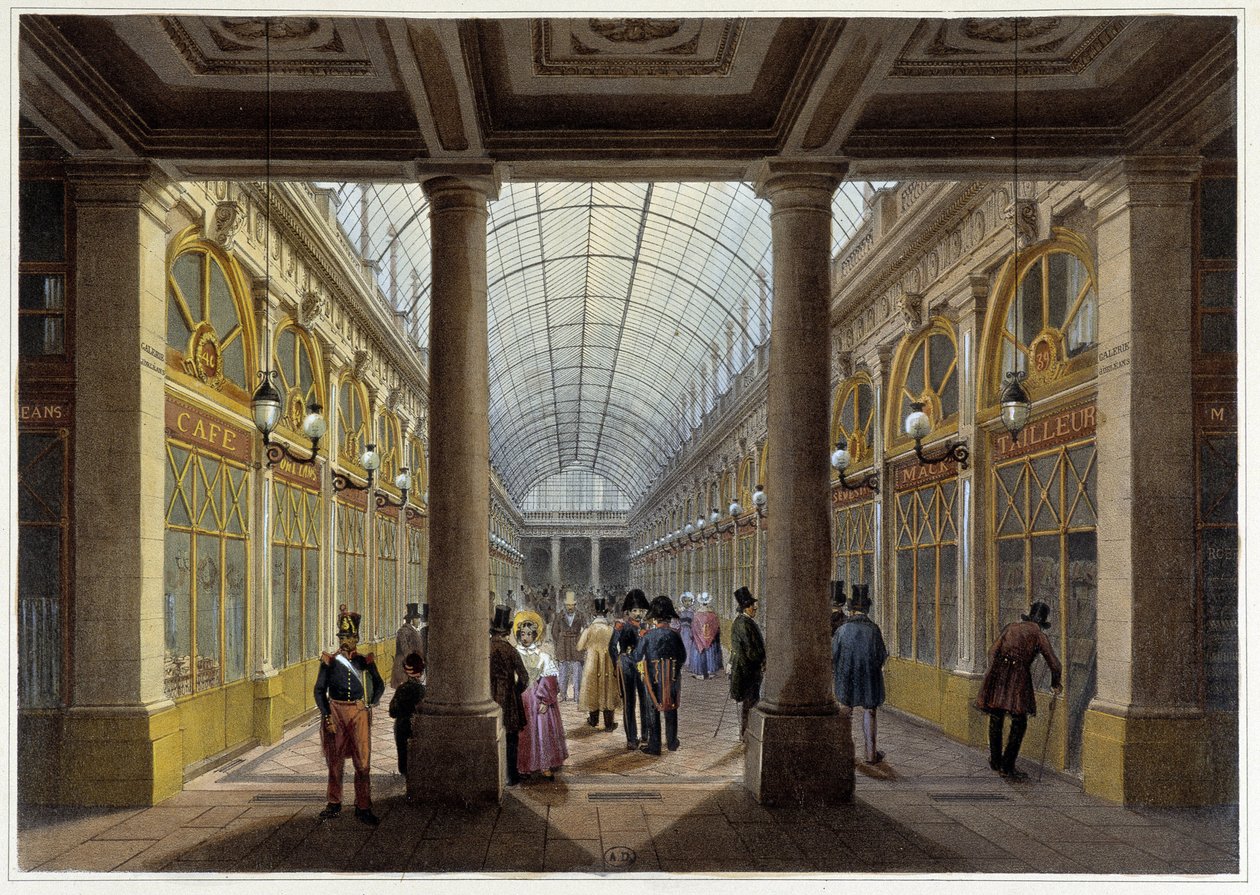 معرض أورليان ، في القصر الملكي - في "نزهة في باريس ومحيطها" ، صممه Jacottet و Benoist ، c. 1840 بواسطة فيليب بينويست
