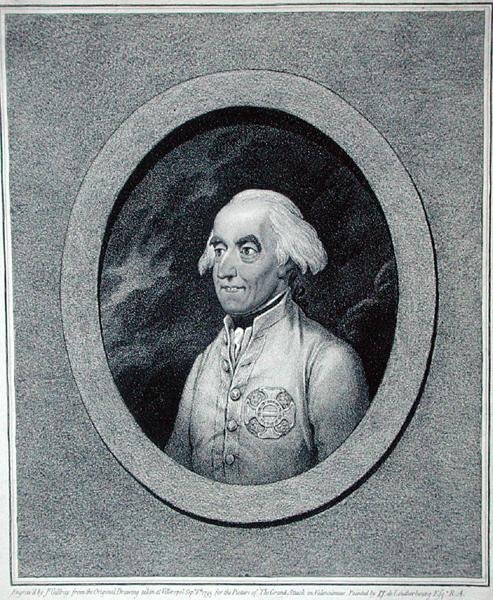 الكونت كليرفيت العام (1733-98) ، نقش بواسطة جيمس جيلراي (1757-1815) (1793) (نقش) بواسطة فيليب دي (بعد) لوثيربورغ