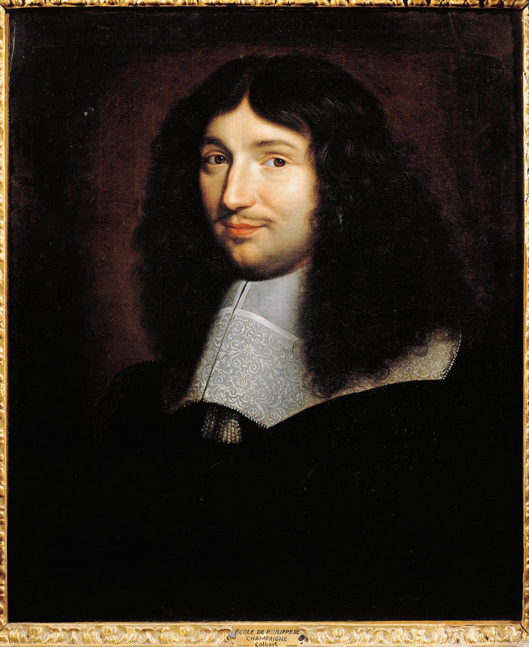 Portrait of Jean-Baptiste Colbert (1619-83) بواسطة فيليب دي (مدرسة) شامبين
