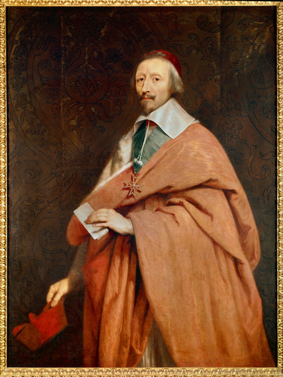 أرماند جان دو بليسيس ، الكاردينال دي ريشيليو (1585-1642): صورة من ورشة عمل فيليب دي شامبين (1602-1674) بواسطة فيليب دي (استوديو) شامبين