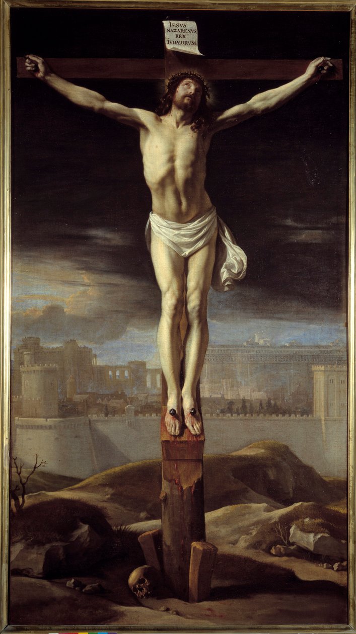 المسيح على الصليب. رسم فيليب دي شامبين (1602-1674) Ec. Flam. بواسطة فيليب دي شامبين