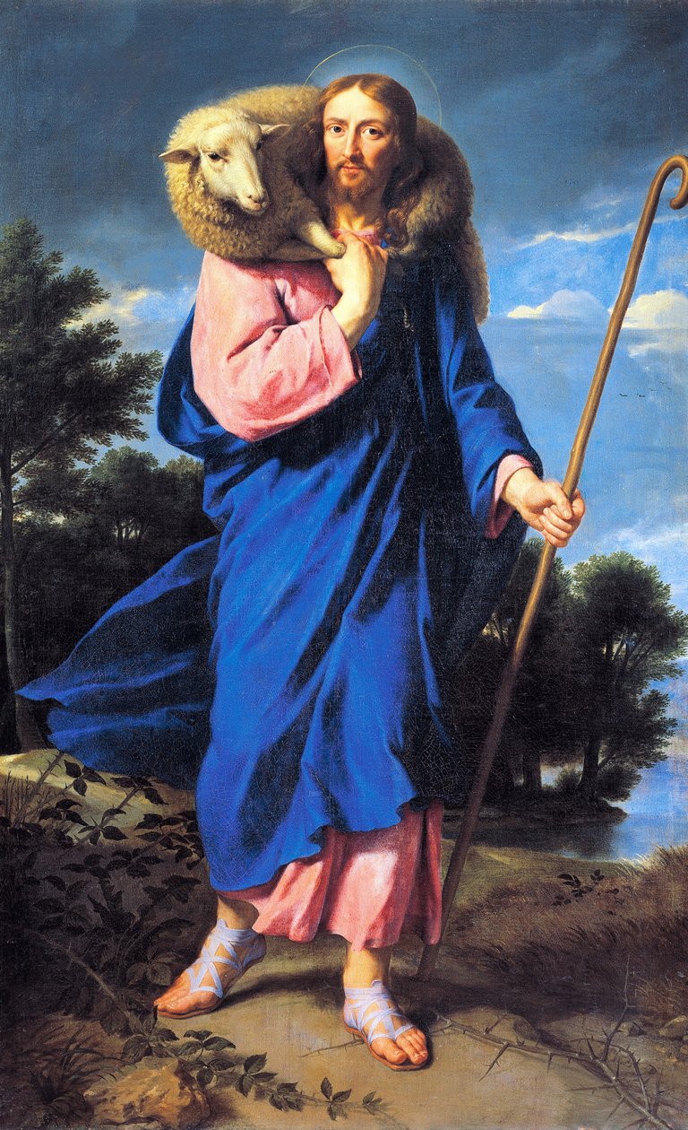 الراعي الصالح ، لفيليب دي شامبين (1602-1674) ، زيت على قماش بواسطة فيليب دي شامبين