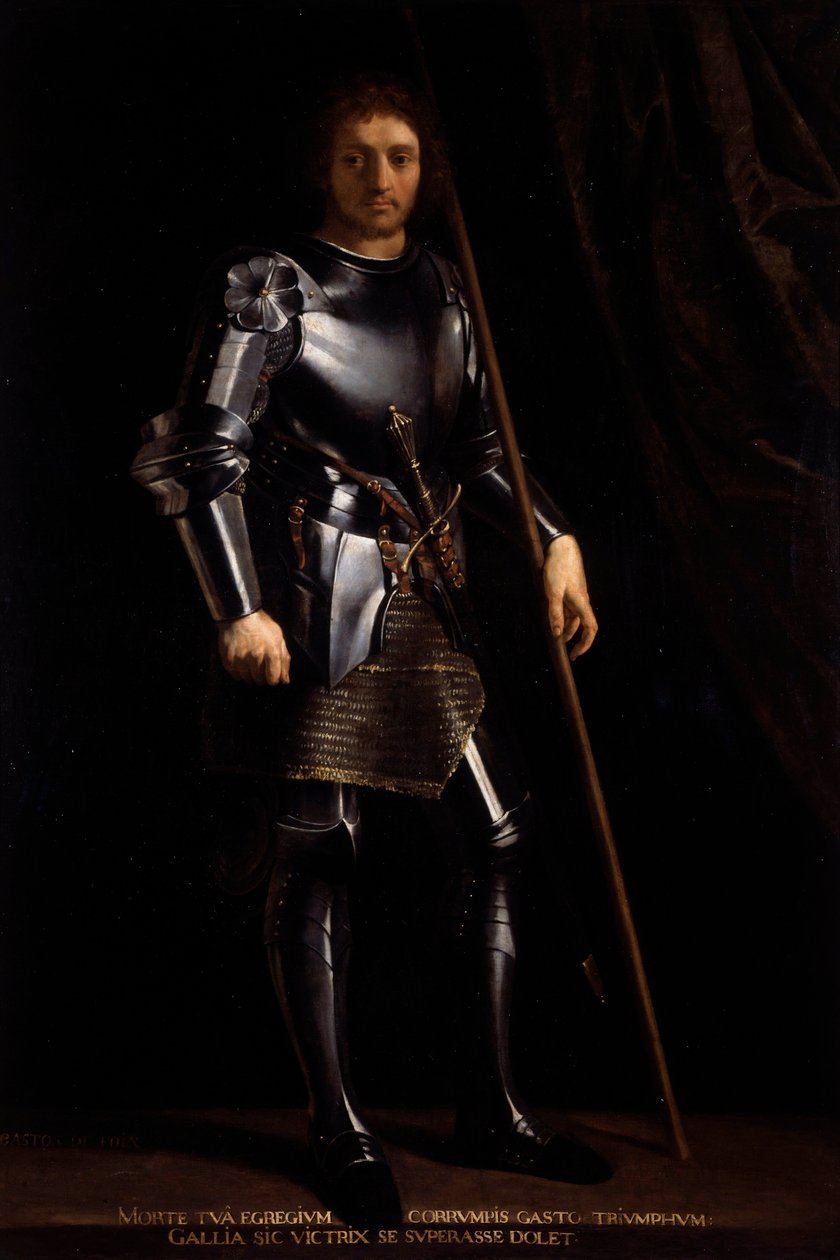 Portrait of Gaston de Foix, Duke of Nemours (1489-1512), Painting by Philippe de Champaigne (1602-1674) بواسطة فيليب دي شامبين