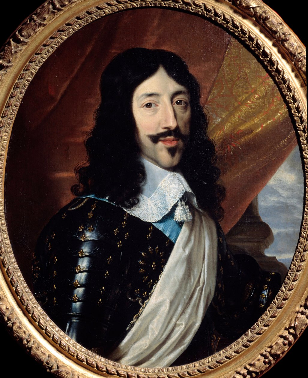 صورة لملك فرنسا لويس الثالث عشر (1601-1643) لوحة لفيليب دي شامبين (1602-1674) القرن السابع عشر صن. 0،75x0،62 م باريس ، متحف كارنافالي - صورة للملك لويس الثالث عشر ملك فرنسا (1601-1643). لوحة فيليب دي شامبين (1602-1674) بواسطة فيليب دي شامبين