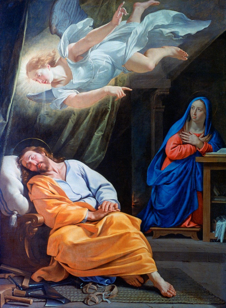 حلم القديس يوسف ، c1636 بواسطة فيليب دي شامبين
