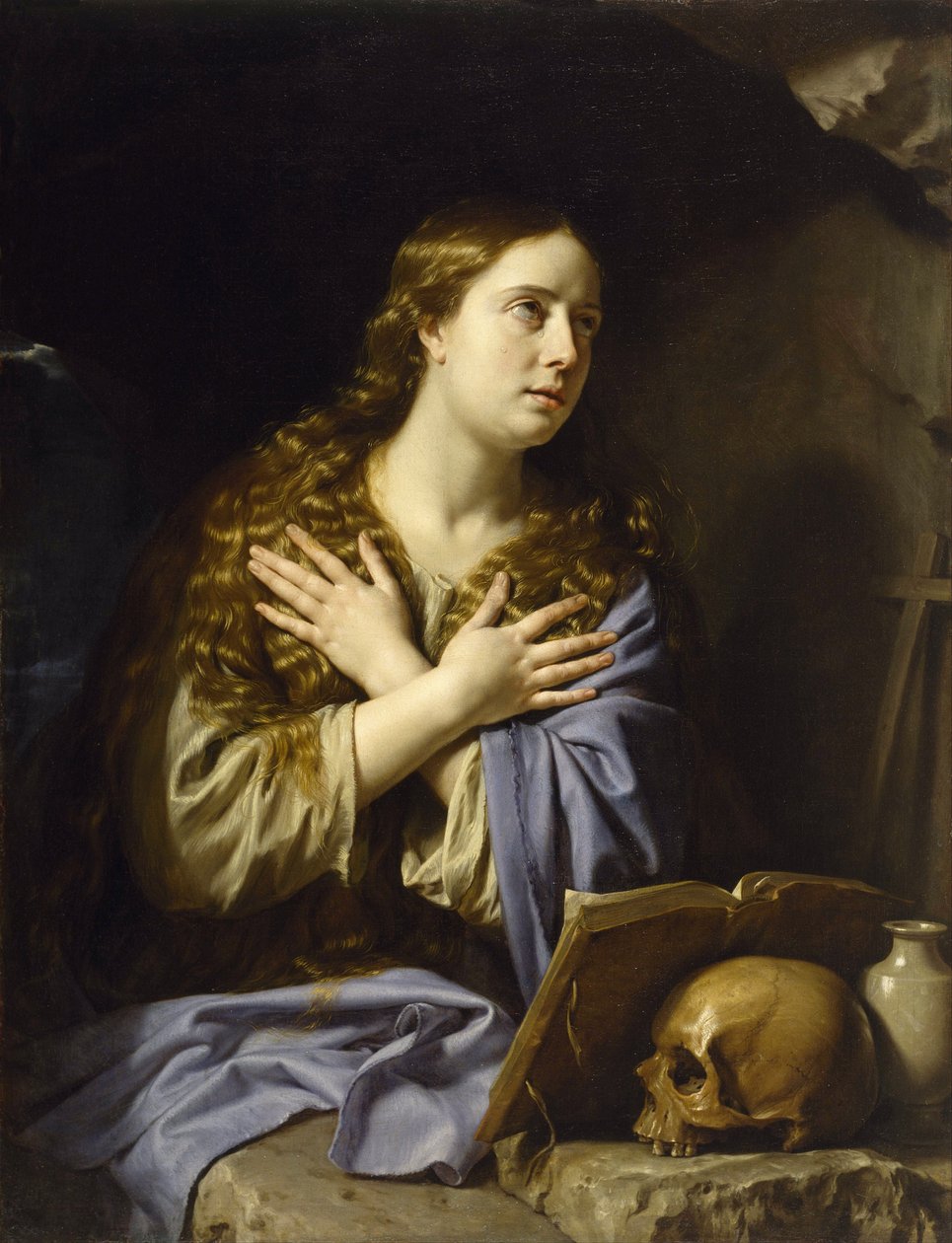The Repentant Magdalen - Champaigne، Philippe، de (1602-1674) - 1648 - زيت على قماش - 115،9x88،9 - متحف الفنون الجميلة ، هيوستن بواسطة فيليب دي شامبين