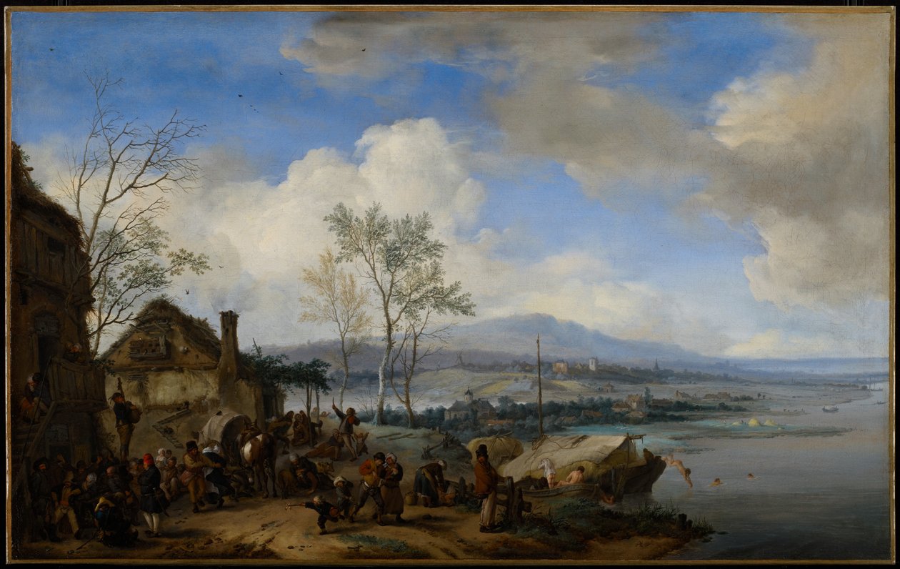Merry and Rowdy Peasants at a Inn ، 1653 بواسطة فيليبس Wwwerman