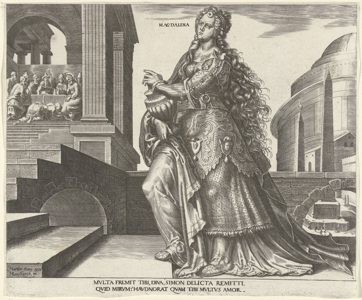 مريم المجدلية ماجدالينا (العنوان على الكائن) ثماني نساء مشهورات في العهدين القديم والجديد (عنوان السلسلة) بواسطة فيليبس جالي