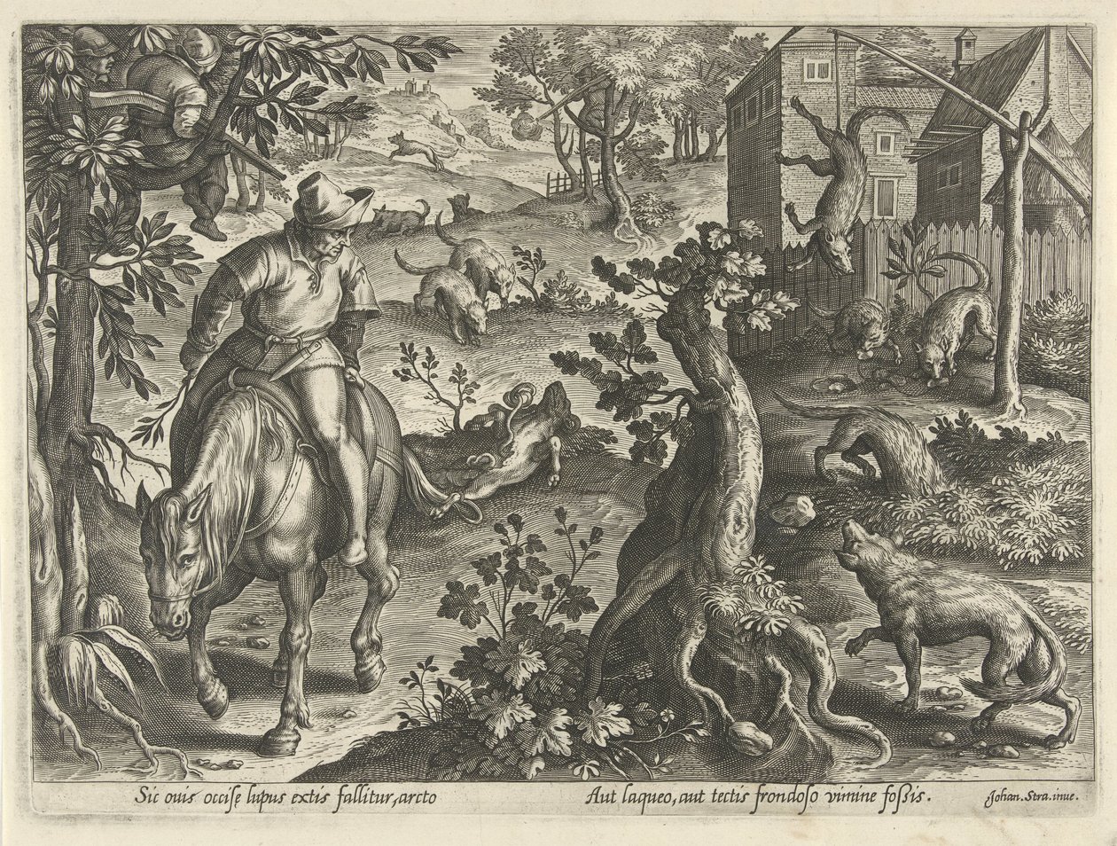 التقى Wolvenjacht فالن Jachttaferelen (عنوان المسلسل) وفيه كل نوع من الصيد والطيور وصيد الأسماك (عنوان السلسلة) بواسطة فيليبس جالي