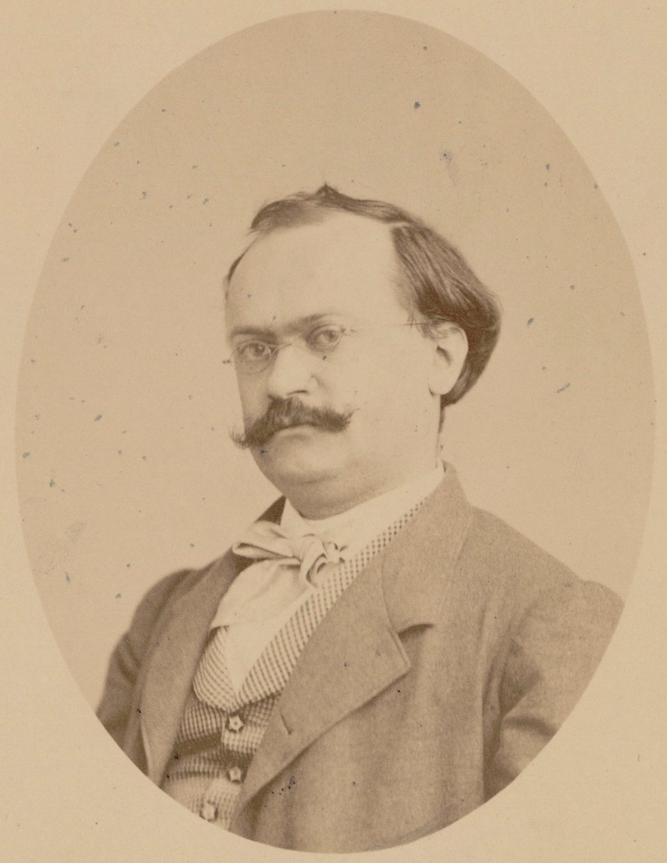 صورة للمؤلف تشارلز ليكوك 1832-1918 ، 1866. بواسطة استوديو الصور A. Legras.