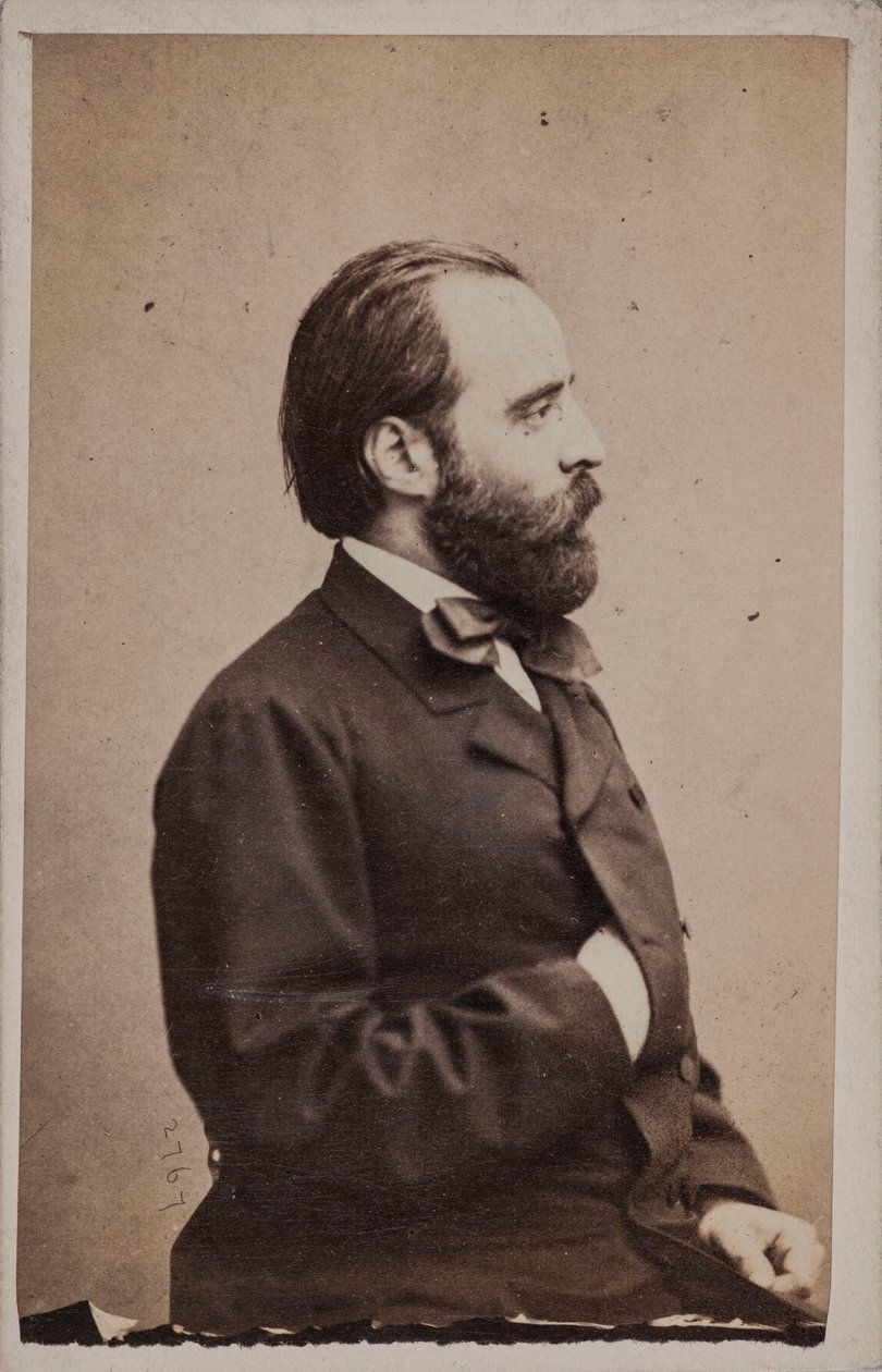 صورة للقائد والملحن أنجيلو مارياني 1821-1873. بواسطة استوديو الصور جوليو روسي وجيوفان باتيستا سيوتو.
