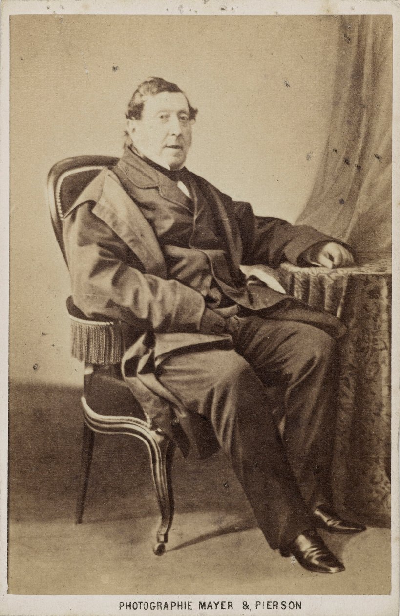 صورة للمؤلف جيوشينو أنطونيو روسيني 1792-1868 ، حوالي 1860. بواسطة استوديو الصور ماير وبيرسون.