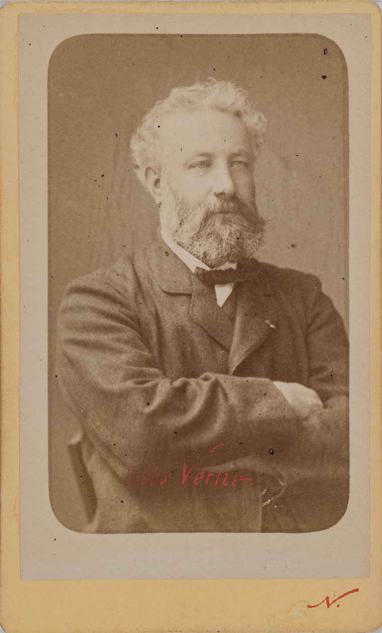 صورة لجول فيرن 1828-1905 ، ج. 1870. بواسطة استوديو تصوير الندار.