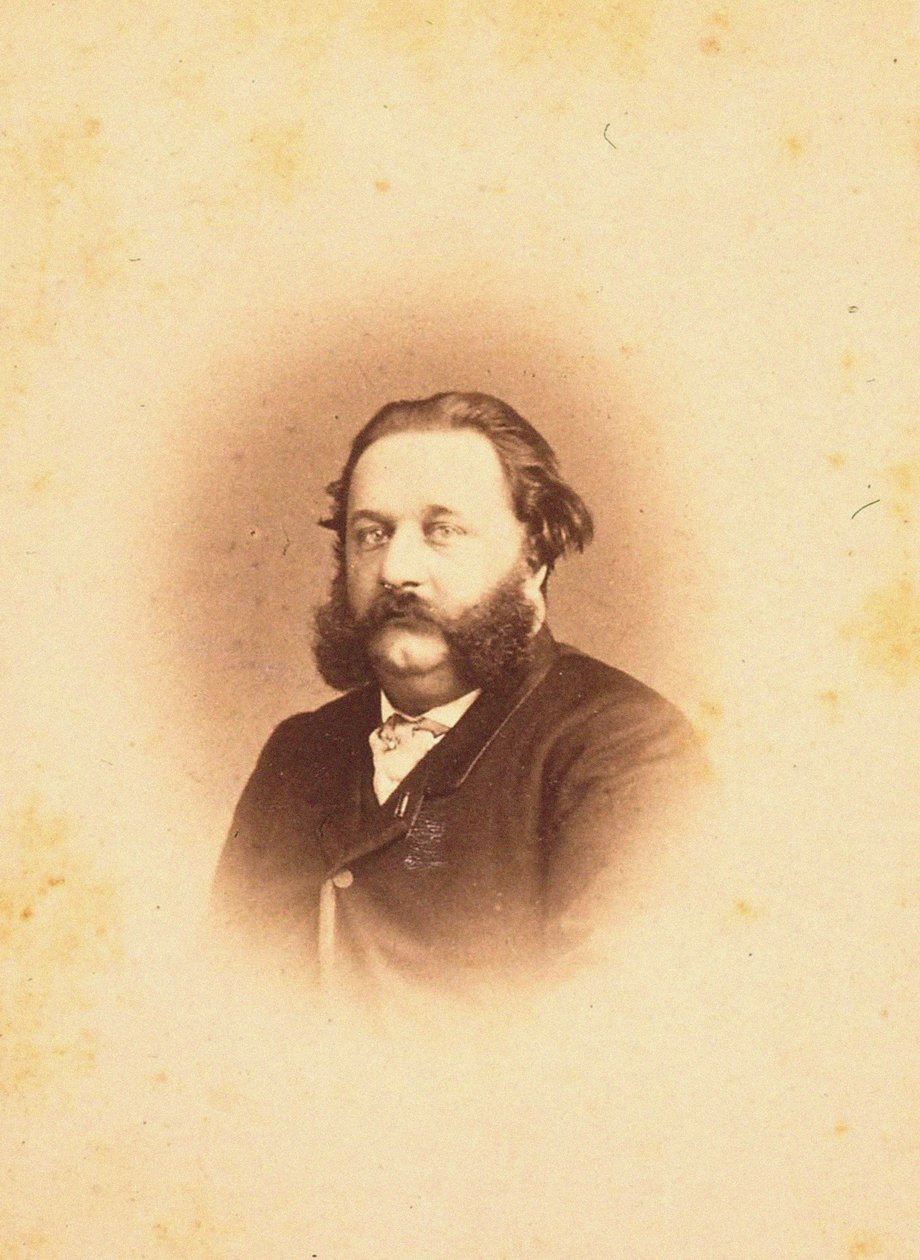 صورة الملحن ألفريد جايول 1832-1882 ، 1866. بواسطة استوديو الصور Paetz.