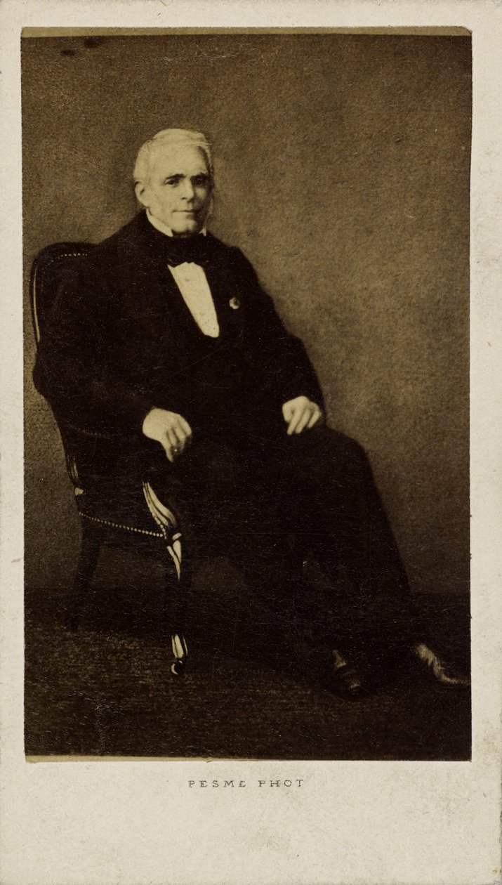 صورة شخصية للكاتب المسرحي وكاتب المقالات يوجين سكريب 1791-1861 ، 1860-1861. بواسطة استوديو الصور بول إميل بيسمي.