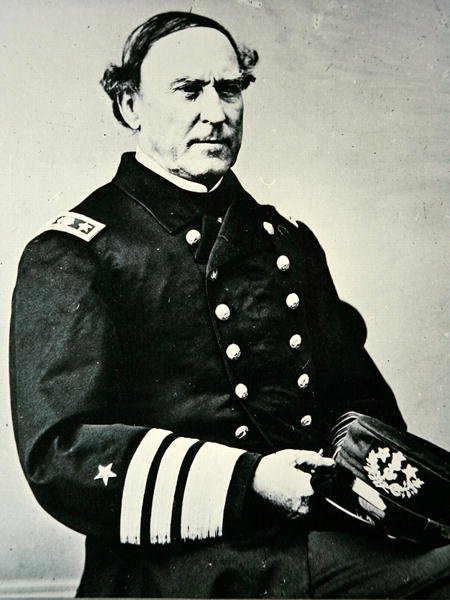 صورة لديفيد غلاسكو فراجوت (1801-1870) ؛ استولت على نيو أورلينز في عام 1862 وخليج موبايل بواسطة المصور أمريكي