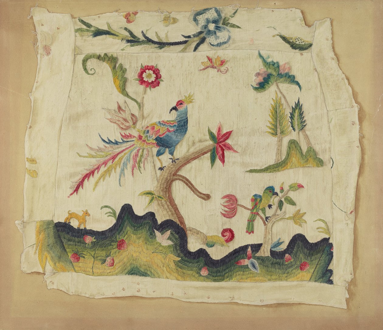 كرسي كرسي مطرز ، c. 1936. بواسطة فيليس دور