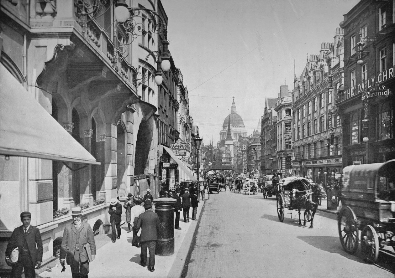 شارع فليت ، مدينة لندن ، c1900 1911 بواسطة وكالة التصوير