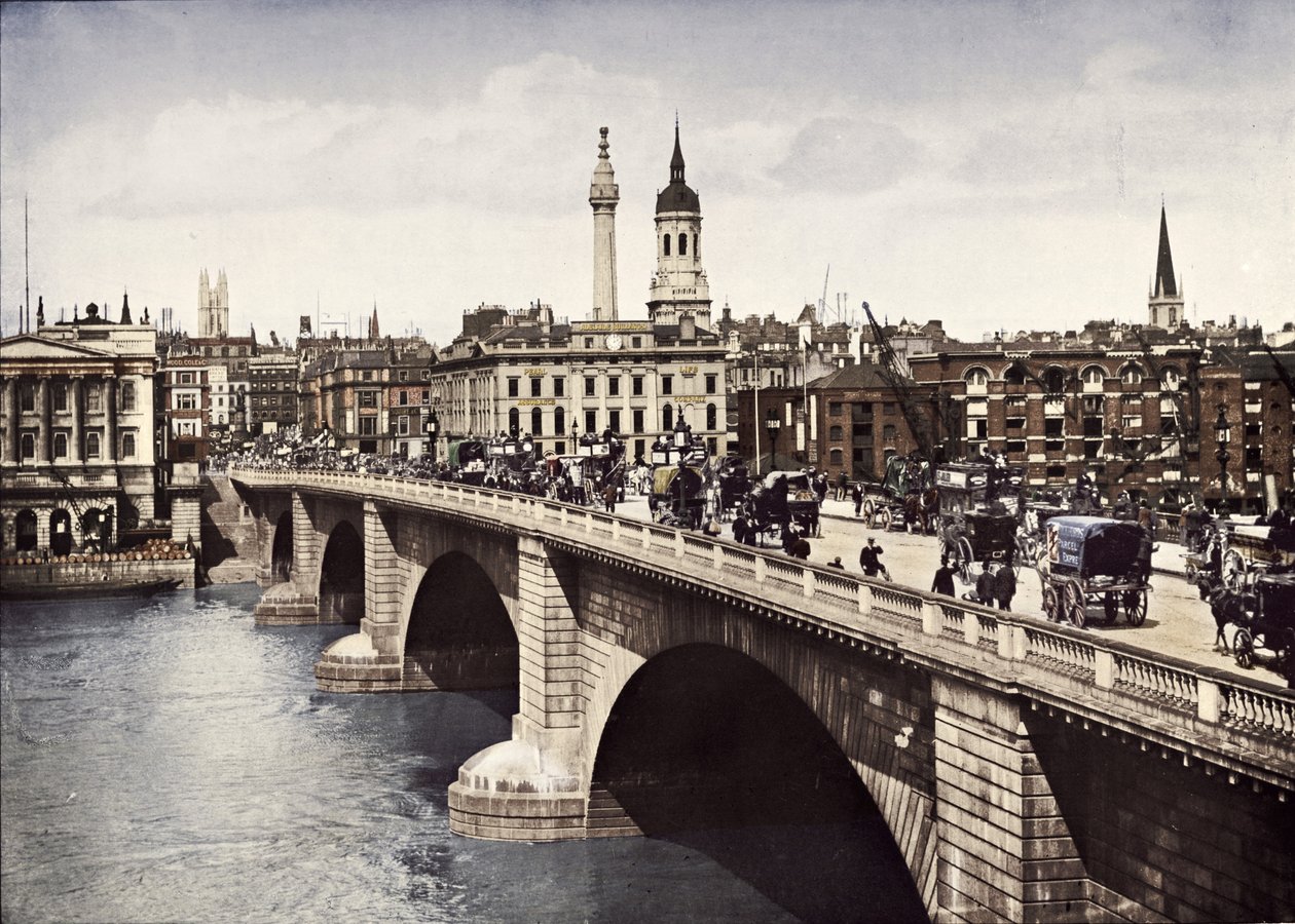 جسر لندن ، مدينة لندن ، 1911 بواسطة وكالة التصوير