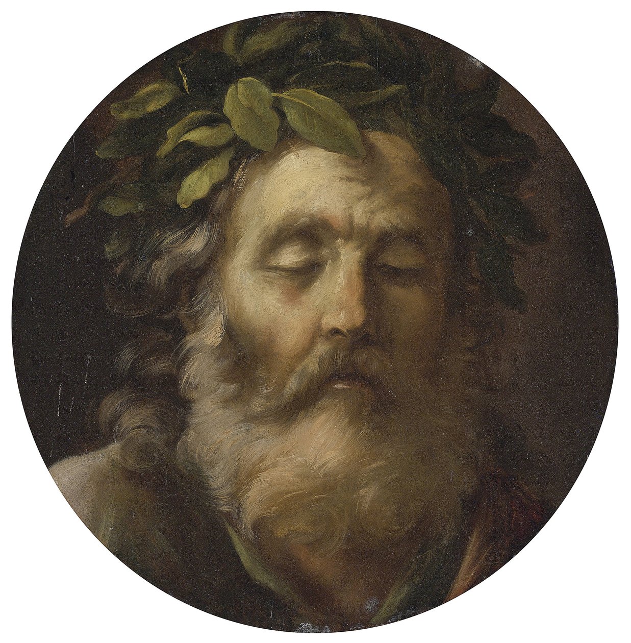 صورة للشاعر Homer par Mola ، بيير فرانشيسكو (1612-1666). زيت على خشب ، الحجم: 38.7 د ، مجموعة خاصة بواسطة بيير فرانشيسكو مولا