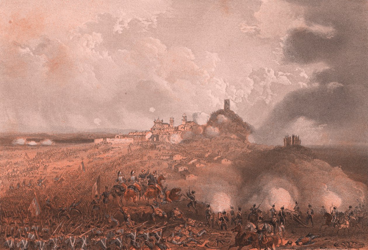 Attack by French at Solferino, Lombardy بواسطة بليز نيكولا لو سوير