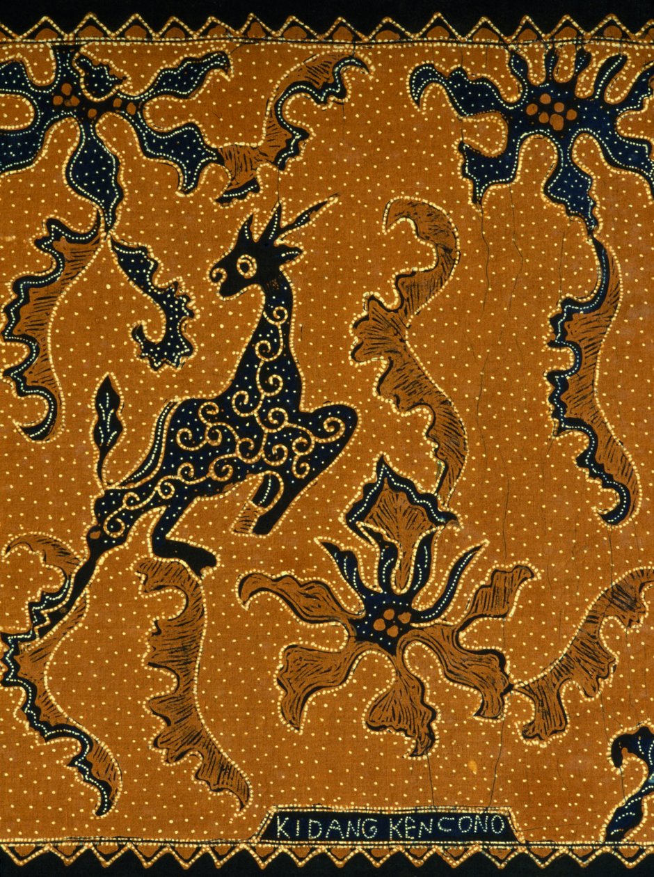 Batik with traditional design, Java, Indonesia ,detail بواسطة بليز نيكولا لو سوير