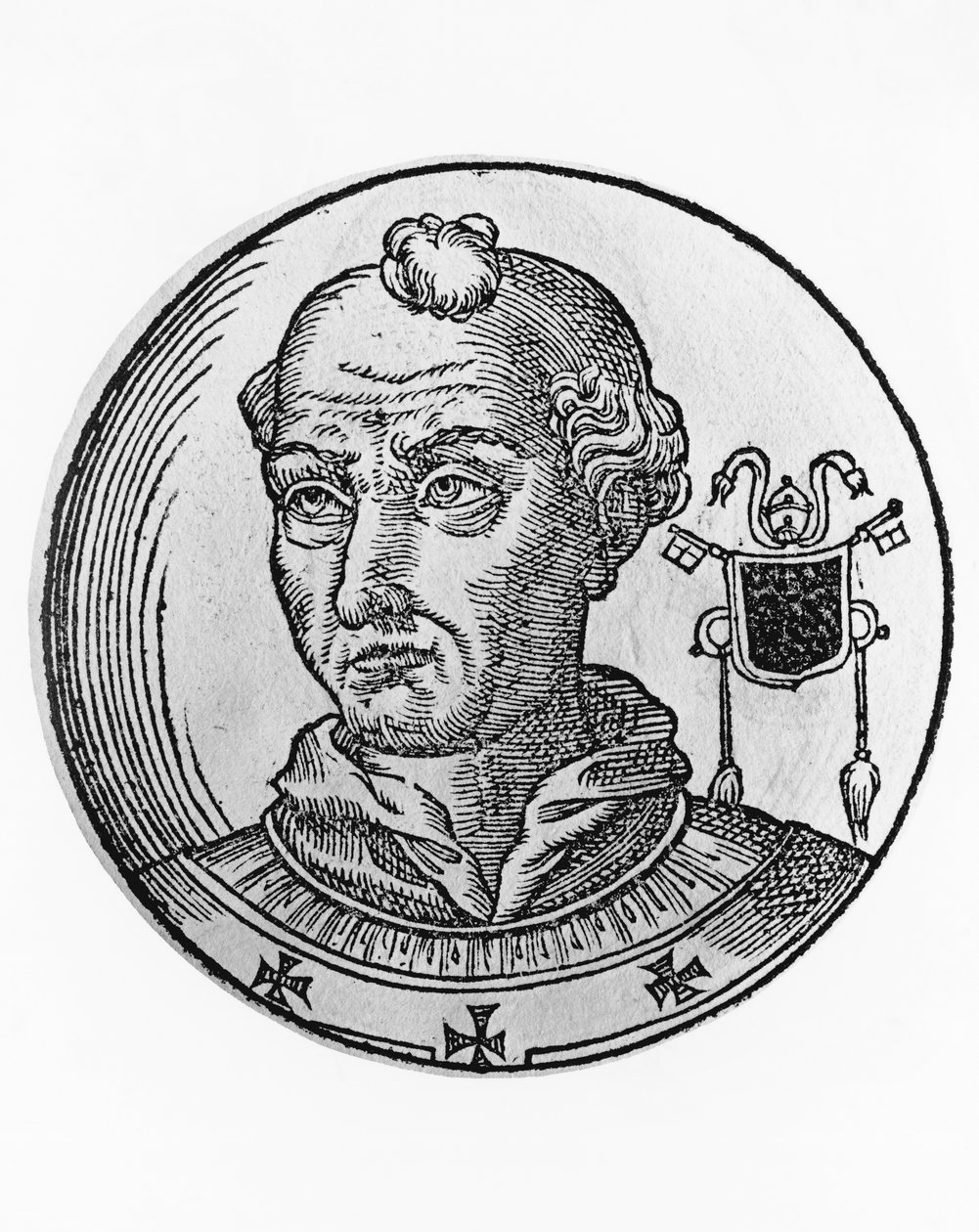 Portrait of Adrian II (792-872) بواسطة بليز نيكولا لو سوير
