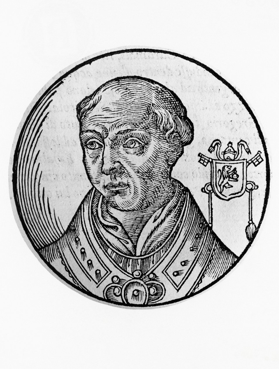 Portrait of Calixtus II (Guy de Burgundy, circa 1060-1124) بواسطة بليز نيكولا لو سوير