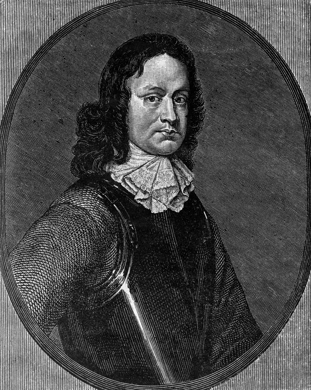 صورة جون هامبدن (حوالي 1595-1643) ، سياسي إنجليزي ، نقش بواسطة بليز نيكولا لو سوير