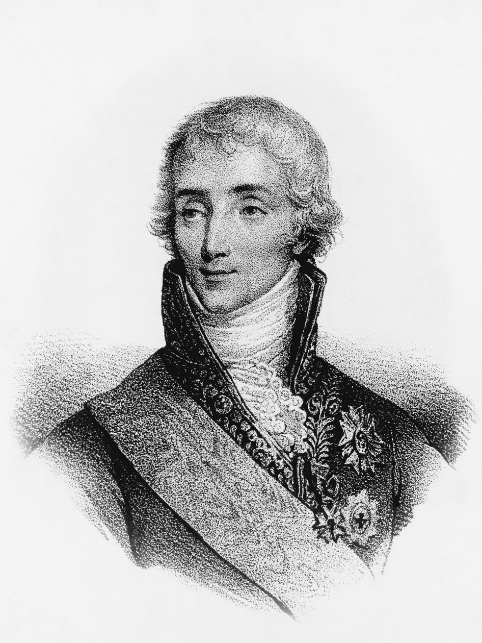 Portrait of Joseph Fouche (1759-1820), French statesman and Minister of Police under Napoleon I, engraving بواسطة بليز نيكولا لو سوير