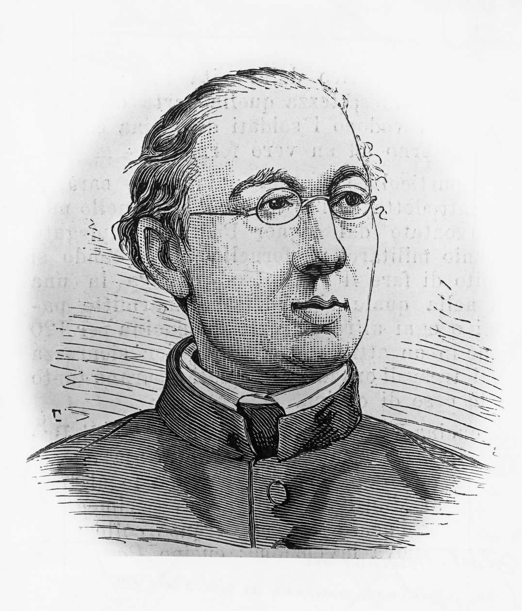 Portrait of Joseph Hergenroether (1824-1890), German historian and cardinal, and first Cardinal-Prefect of Vatican Archives, engraving بواسطة بليز نيكولا لو سوير