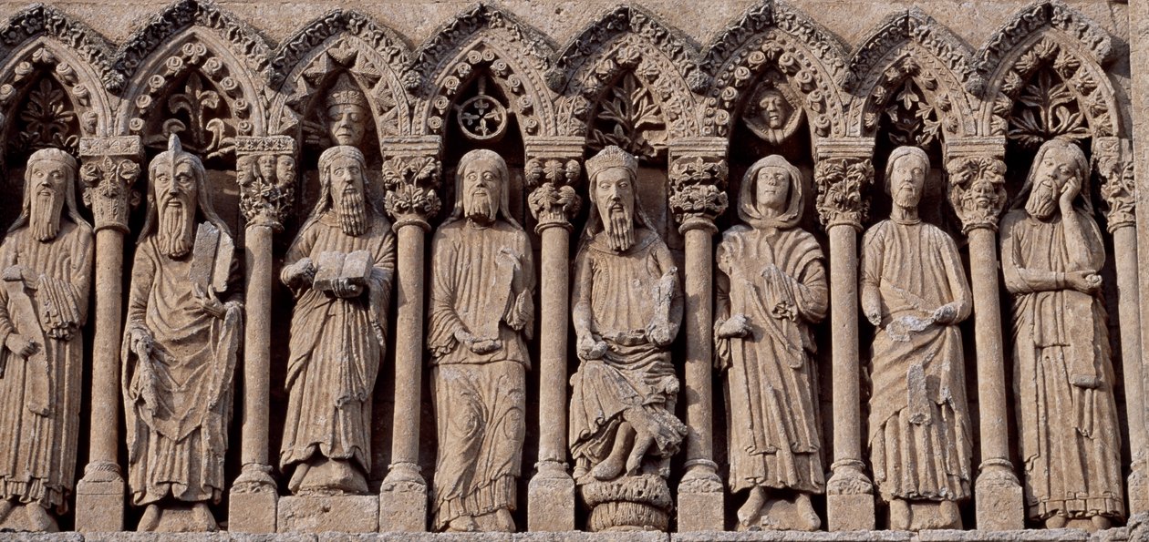Spain, Castile and Leon, Cathedral of Santa Maria, Frieze with Old Testament characters بواسطة بليز نيكولا لو سوير