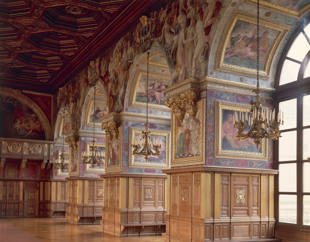 The ballroom, Chateau de Fontainebleau, France بواسطة بليز نيكولا لو سوير