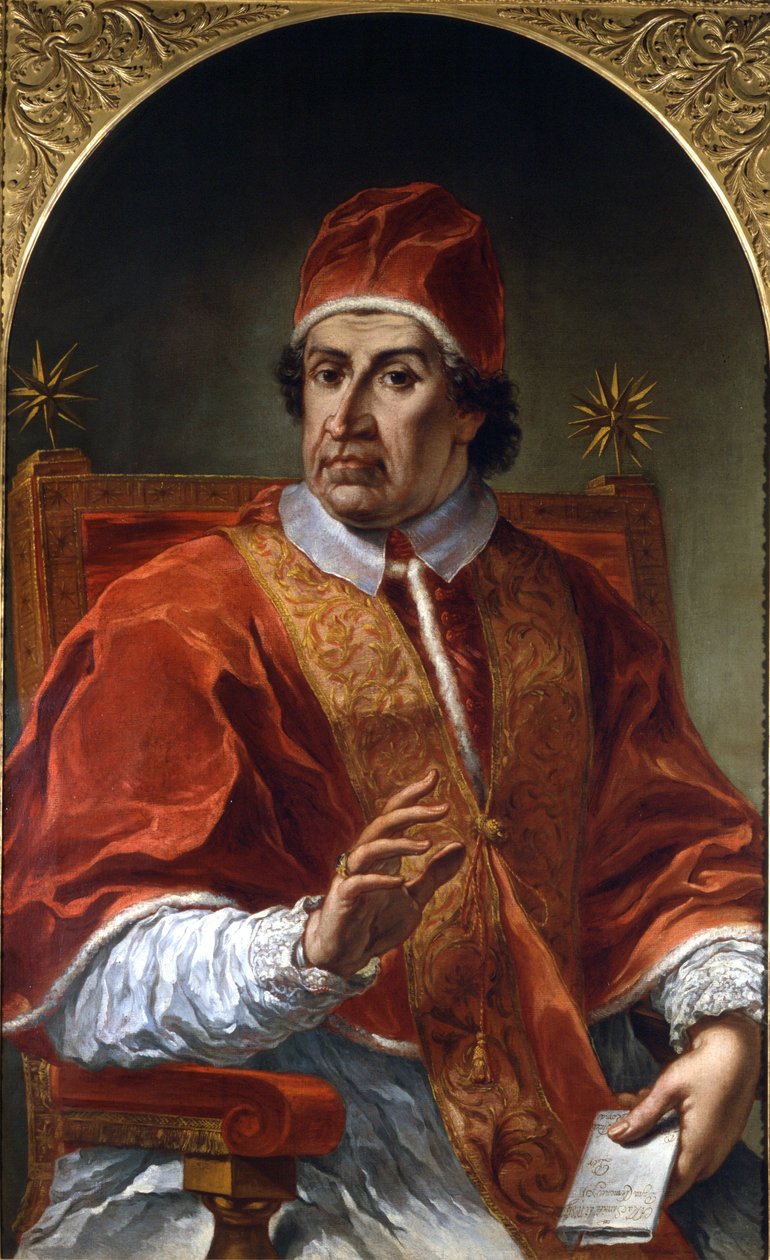 كليمنت الحادي عشر (1649 - 1721). لوحة لبيير ليون غزي. روما ، متحف روما. بواسطة بيير ليون غزي