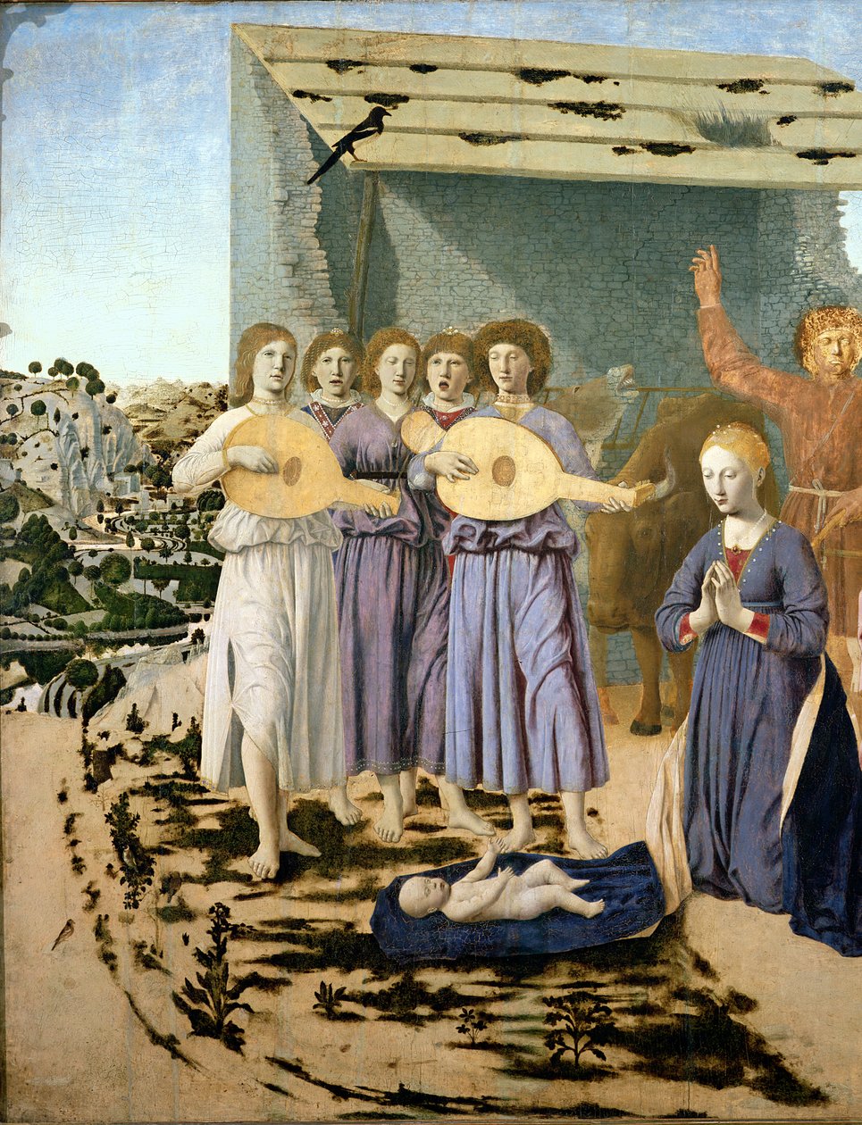 الميلاد ، 1470-75 (درجة الحرارة على اللوحة) (تفاصيل 5240) بواسطة بييرو ديلا فرانشيسكا
