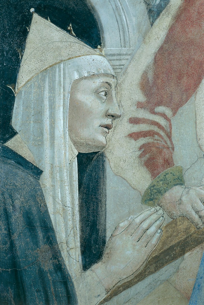 تفاصيل من The Legend of the True Cross تظهر اكتشاف True Cross والتحقق منها ، بقلم Piero della Francesca بواسطة بييرو ديلا فرانشيسكا