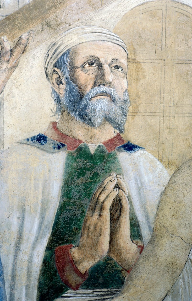 تفاصيل من The Legend of the True Cross تظهر اكتشاف True Cross والتحقق منها ، بقلم Piero della Francesca بواسطة بييرو ديلا فرانشيسكا