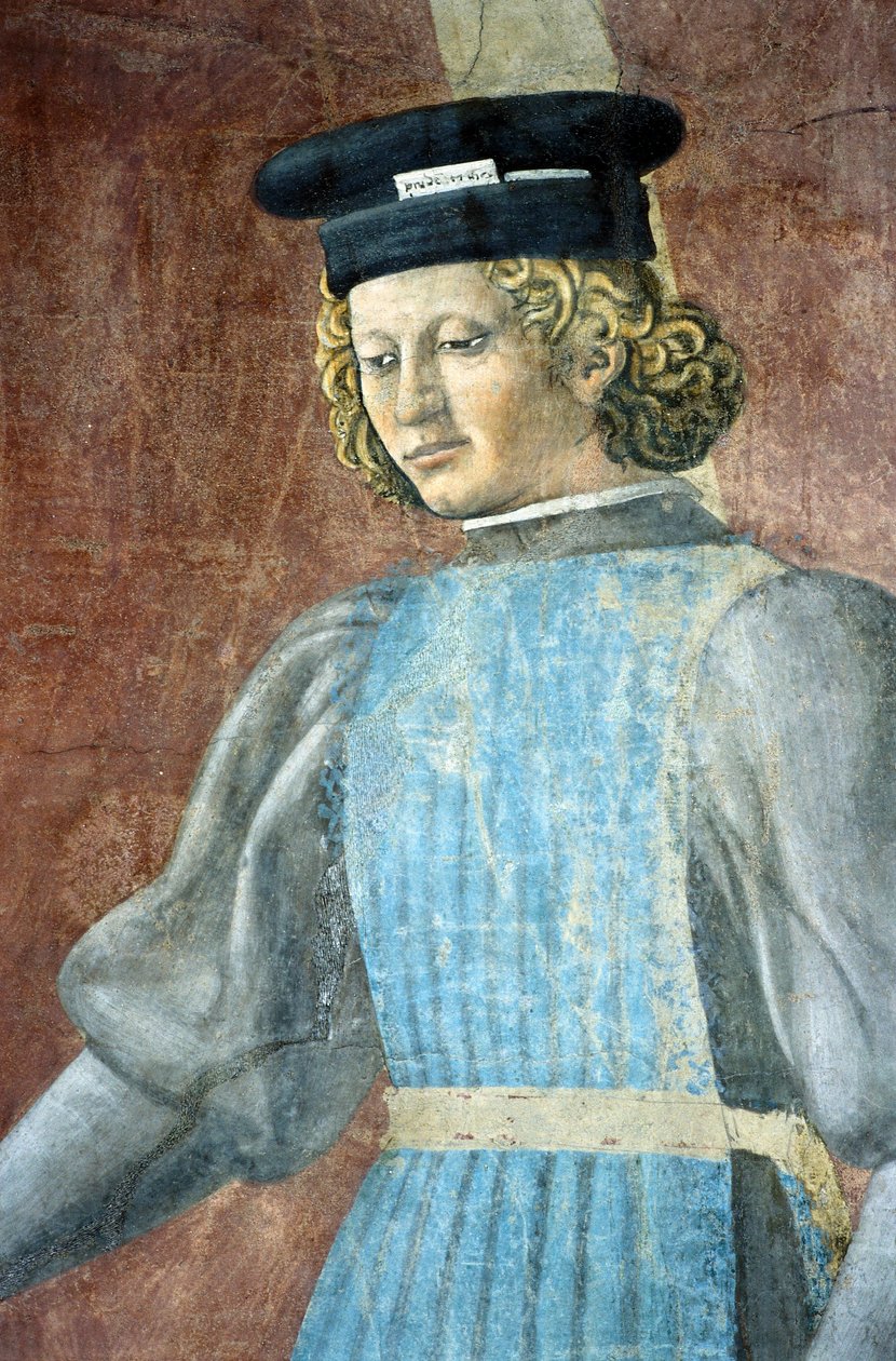 التفاصيل من The Legend of the True Cross تظهر تعذيب اليهودي ، بقلم بييرو ديلا فرانشيسكا بواسطة بييرو ديلا فرانشيسكا