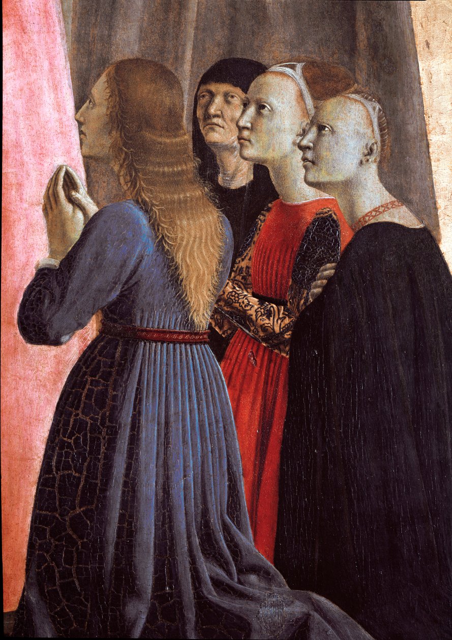 Polyptych of Misericorde: عذراء الرحمة ، محاطة بالقديسين - التفاصيل - الرسم على الخشب بواسطة بييرو ديلا فرانشيسكا