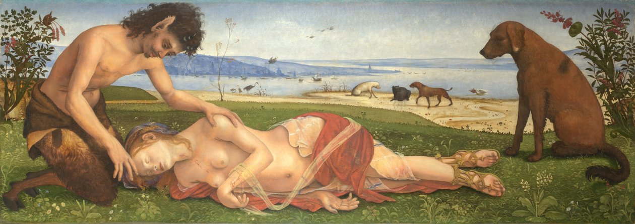 شبع حداد على حورية ، ج. 1495 بواسطة بييرو دي كوزيمو